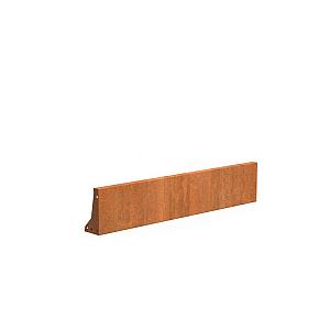 Keerwand Corten 1500x2x300 mm (LxDxH)