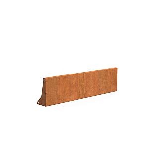 Keerwand Corten 1500x3x400 mm (LxDxH)
