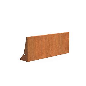 Keerwand Corten 1500x3x600 mm (LxDxH)