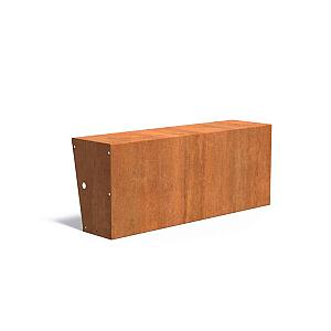 Keerwand Corten 1500x3x600 mm (LxDxH)
