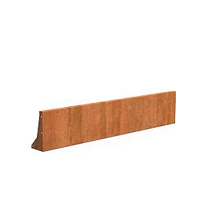 Keerwand Corten 2000x3x400 mm (LxDxH)