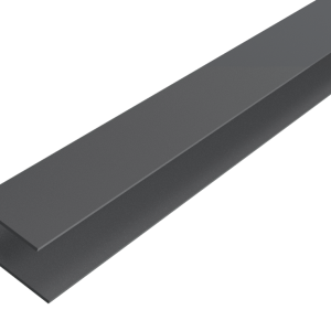 Alu WEO Classic Gardenwall F-profiel Dark Grey 35x45mm L-360 cm (1089) L = 360 cm