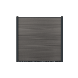 WPC Boston vulling Dark Grey 176x183cm FSC®100% (12 boards+2 u-lijsten+ 4 conncetoren) geen paal L = 176 cm
