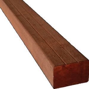 Bangkirai 45x90mm v-groeven P500  L=244 cm