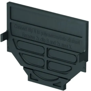 ACO Euroline eindplaat H = 55mm