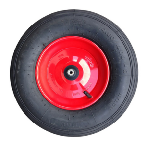 Wiel staal rood 2ply