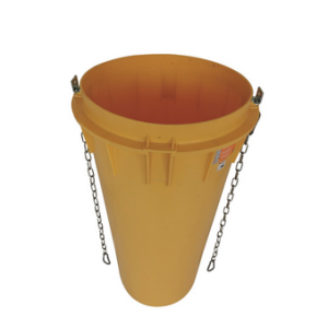 Stortkokeronderdeel met 2 kettingen 1,10m - HDPE