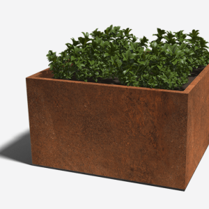 Cortenstaal gelaste plantenbak Vierkant 140x140x80 cm ZONDER bodemplaat