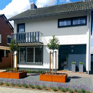 Cortenstaal plantenbak Rechthoek XL 160x100 H=40 cm ZONDER bodemplaat
