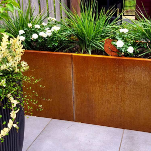 Cortenstaal plantenbak Rechthoek XL 160x60 H=60 cm ZONDER bodemplaat
