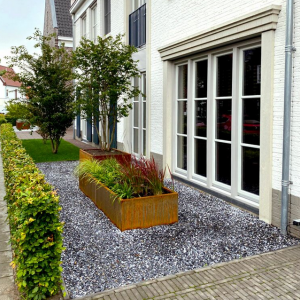 Cortenstaal plantenbak Rechthoek XL 240x60 H=30 cm ZONDER bodemplaat