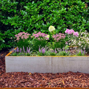 Cortenstaal plantenbak Rechthoek XL 320x120 H=60 cm MET bodemplaat