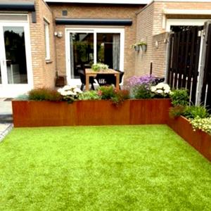 Cortenstaal plantenbak Rechthoek XL 360x30 H=60 cm MET bodemplaat