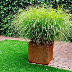 Cortenstaal plantenbak Vierkant 40x40 H=40 cm MET bodemplaat