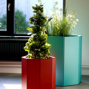 Gepoedercoat staal plantenbak Achthoek 289.7x289.7 cm.7x120.7 cm H=80 cm - Andere RALkleur - ZONDER bodemplaat
