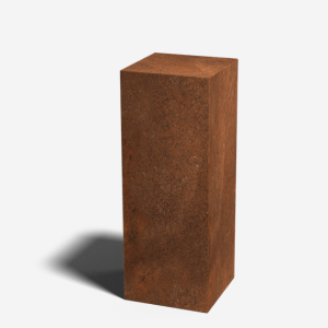 Cortenstaal sokkel 30x30x80