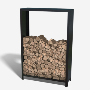 Gepoedercoat staal houtopslag 180x120x40 - Antraciet (RAL7016)