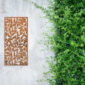 Wanddecoratie Blad Cortenstaal L