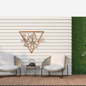 Wanddecoratie Bloem 1.0 Cortenstaal S
