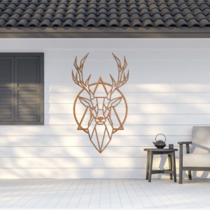 Wanddecoratie Hert 2.0 Cortenstaal S