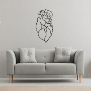 Wanddecoratie Leeuw 3.0 Zwart (RAL9005) S
