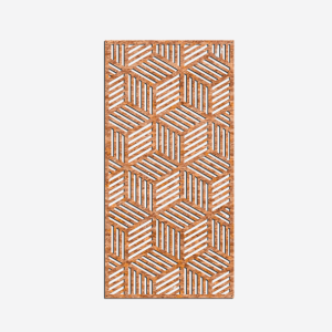 Wanddecoratie Patroon 1.0 Cortenstaal L
