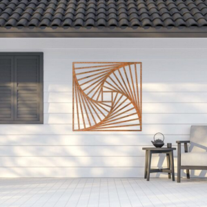 Wanddecoratie Patroon 2.0 Cortenstaal L