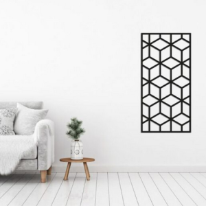 Wanddecoratie Patroon 2.0 Zwart (RAL9005) L