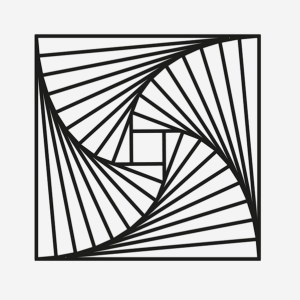 Wanddecoratie Patroon 2.0 Zwart (RAL9005) L