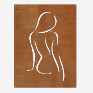 Wanddecoratie Vrouw Cortenstaal S