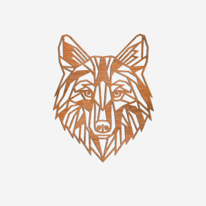 Wanddecoratie Wolf 1.0 Cortenstaal S