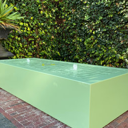 Aluminium watertafel 300x80x40 cm - Andere RALkleur-Exclusief LED-verlichting
