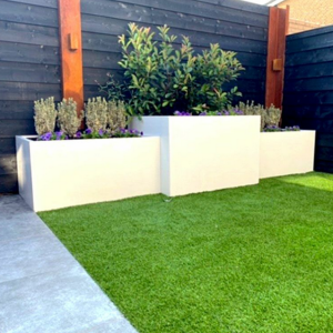Gepoedercoat staal plantenbak Rechthoek 100x120 H=40 cm - Andere RALkleur - MET bodemplaat