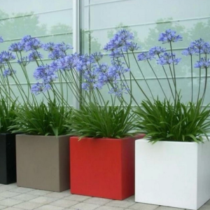 Gepoedercoat staal plantenbak Rechthoek XL 160x120 H=80 cm - Andere RALkleur - MET bodemplaat