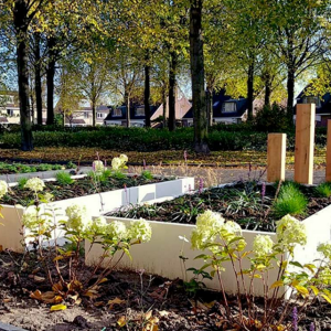Gepoedercoat staal plantenbak Rechthoek XL 200x80 H=30 cm - Wit (RAL9010) ZONDER bodemplaat