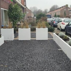 Gepoedercoat staal plantenbak Rechthoek XL 500x30 H=60 cm - Wit (RAL9010) MET bodemplaat