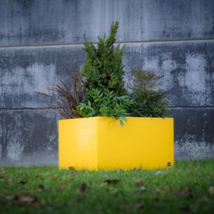 Gepoedercoat staal plantenbak Vierkant 50x50 H=40 cm MET bodemplaat + voeten - Andere RALkleur