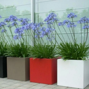 Gepoedercoat staal plantenbak Vierkant 60x60 H=40 cm ZONDER bodemplaat - Andere RALkleur