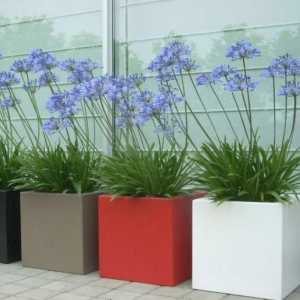 Gepoedercoat staal plantenbak Vierkant 80x80 H=60 cm ZONDER bodemplaat - Andere RALkleur