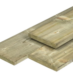 ME grenen tuinplank geimpregneerd 1.5x14.0x500cm geschaafd