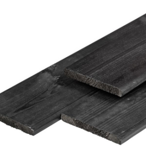 ME grenen tuinplank zwart gespoten 1.6x14.0x300cm geschaafd