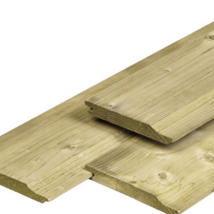 NE vuren rabatdelen overhangend 1.9x14.5x270cm geschaafd geimpregneerd