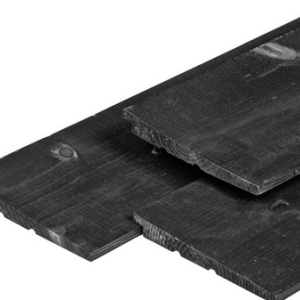 Noord-Europees vuren Zweeds rabat Eco gedroogd. zwart gespoten 1.1/2.2x19.5x390 cm