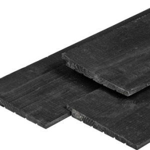 ME vuren Zweeds rabat 1.1/2.2x19.5x360cm zwart geimpregneerd