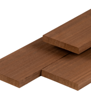 Thermoline thermisch gemodificeerd Ayous plank 1.8x6.8x335 cm geschaafd