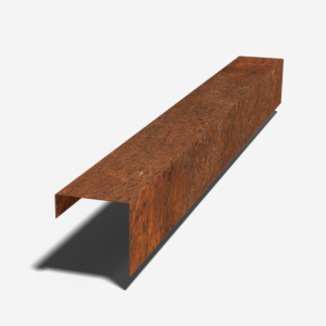 Cortenstaal overzetprofiel 150x150x50 (lengte 240 cm)