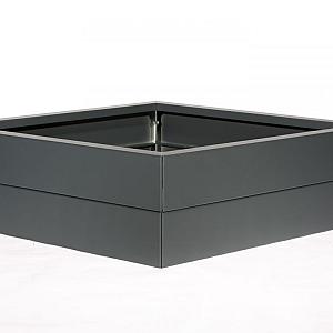 FST Bloembak modulair - ANTRACIET 210x210x28 cm
