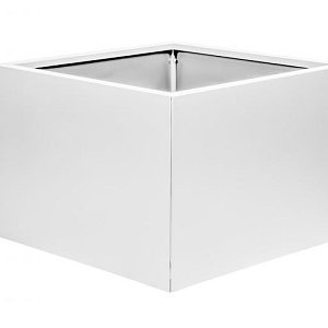 FST Bloembak vlak - WIT 60x60x60 cm