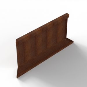 Bloembak Module+ Inwendig hoekpaneel (C) 90x42 cm R CORTEN