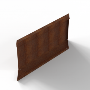 Bloembak Module+ Parallel paneel (E) 90x42 cm R CORTEN